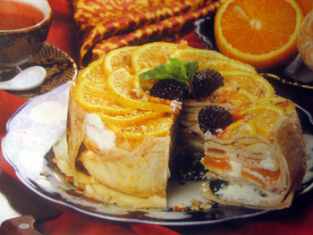 блинчатый торт с апельсинами