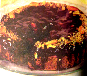 шоколадно-миндальный-торт