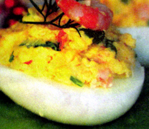 яйца фаршированные сёмгой