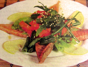 салат из сёмги с овощами